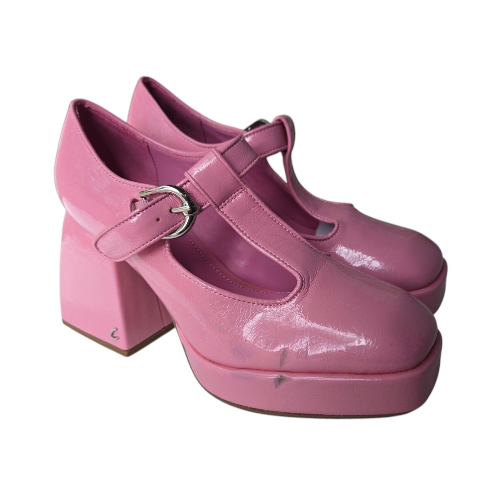Circus by Sam Edelman Pink Patent Mary Jane Platform Heels